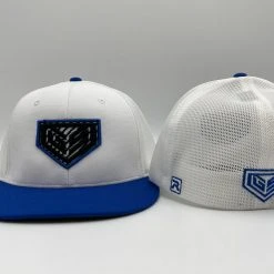 HEADWEAR GS Sports Carbon Crest PTS20M Hat - White/Royal
