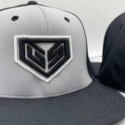 GS Sports Crest PTS20 Hat - Charcoal/Black With Black Logo HEADWEAR