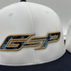 GS Sports GSP Floral PTS20M Hat - White/Navy With Gold And Baby Blue