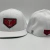 HEADWEAR GS Sports Carbon Crest PTS20 Hat - White With Navy Red