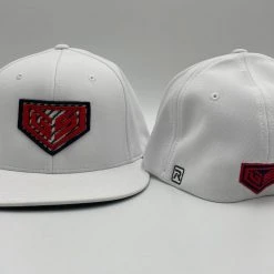 HEADWEAR GS Sports Carbon Crest PTS20 Hat - White With Navy Red