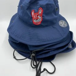 GS Sports HEADWEAR GSP Rock On Bucket Hat - Navy With Red Logo