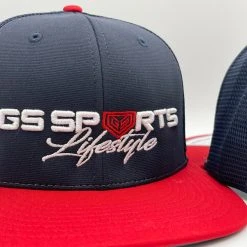 GS Sports Lifestyle Wordmark PTS20 Hat - Navy / Red HEADWEAR