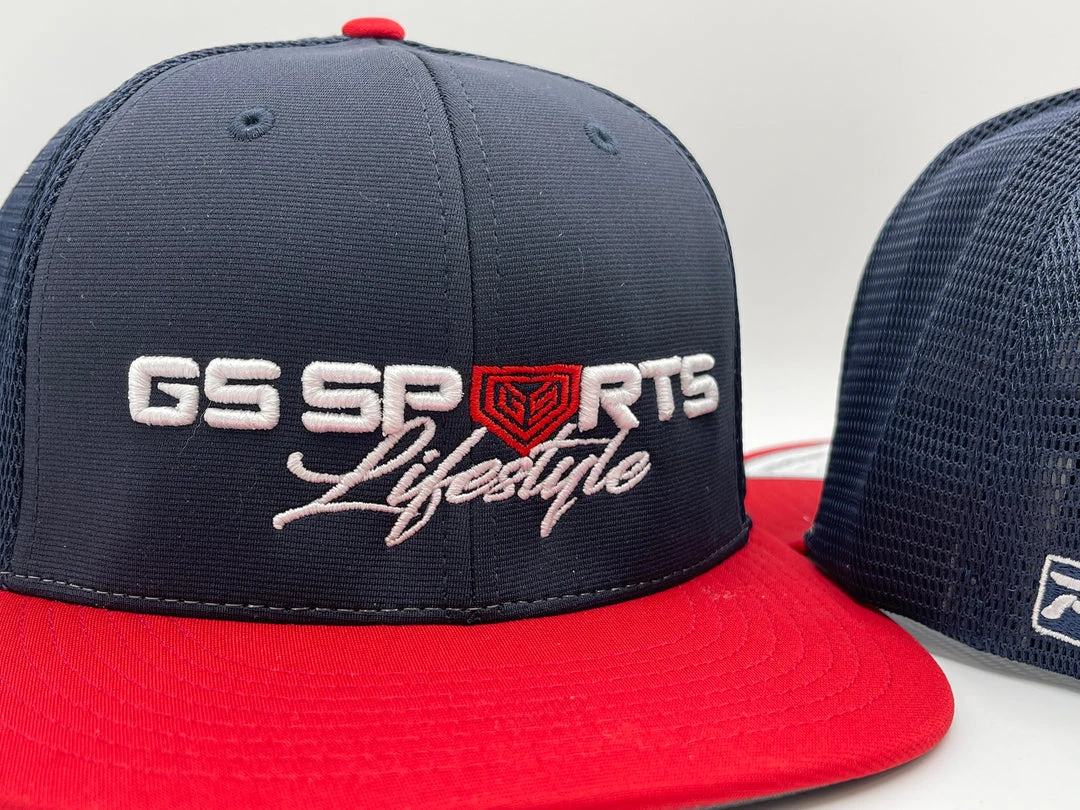 GS Sports Lifestyle Wordmark PTS20 Hat - Navy / Red HEADWEAR 2 GS Sports Lifestyle Wordmark PTS20 Hat - Navy / Red HEADWEAR
