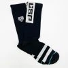 GS Sports Crew Socks - Black GSP APPAREL