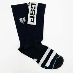 GS Sports Crew Socks - Black GSP APPAREL