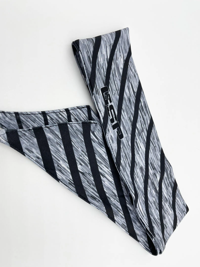 HEADWEAR GS Sports Tied Headband - Heather Stripes 2 HEADWEAR GS Sports Tied Headband - Heather Stripes