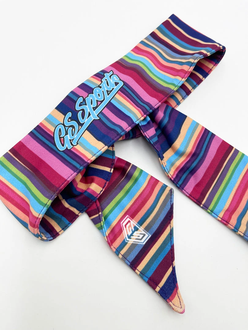 GS Sports Tied Headband - Rainbow 2 GS Sports Tied Headband - Rainbow