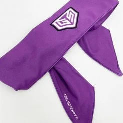 GS Sports Tied Headband - Purple GS Crest