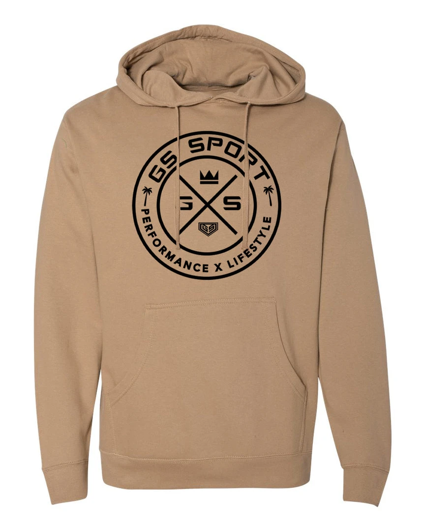 GS Sports United Fleece Hoodie - Tan 1 GS Sports United Fleece Hoodie - Tan