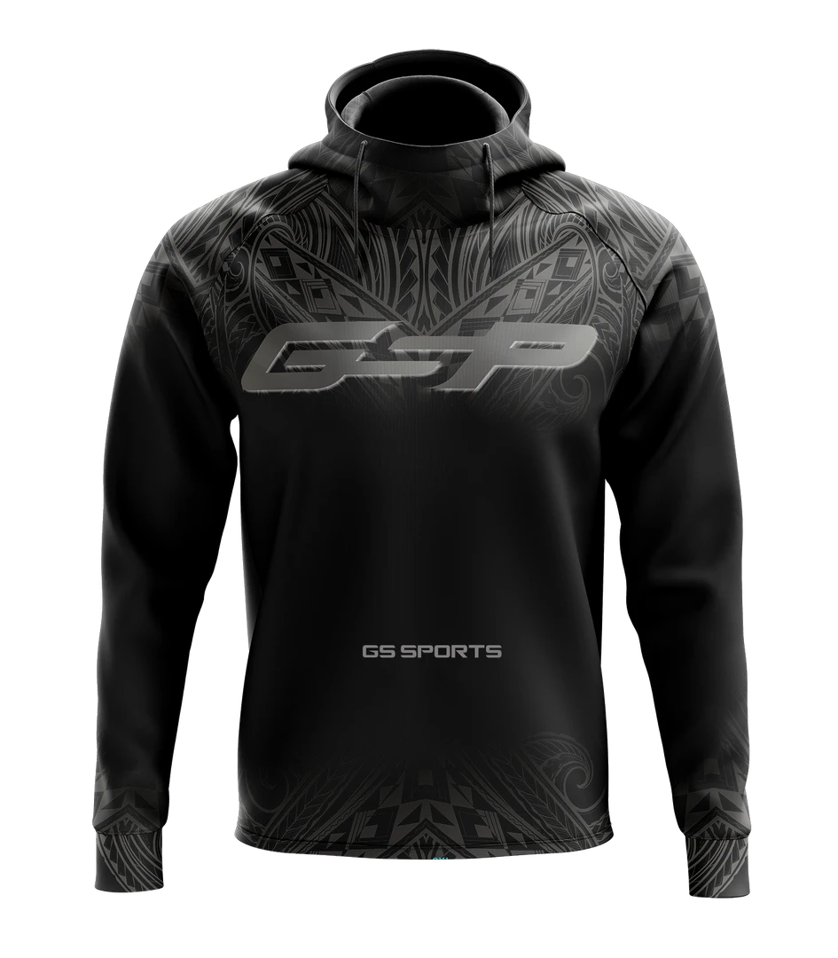 APPAREL GS Sports Fleece Scuba Neck Hoodie - GSP Black Tribal 1 APPAREL GS Sports Fleece Scuba Neck Hoodie - GSP Black Tribal
