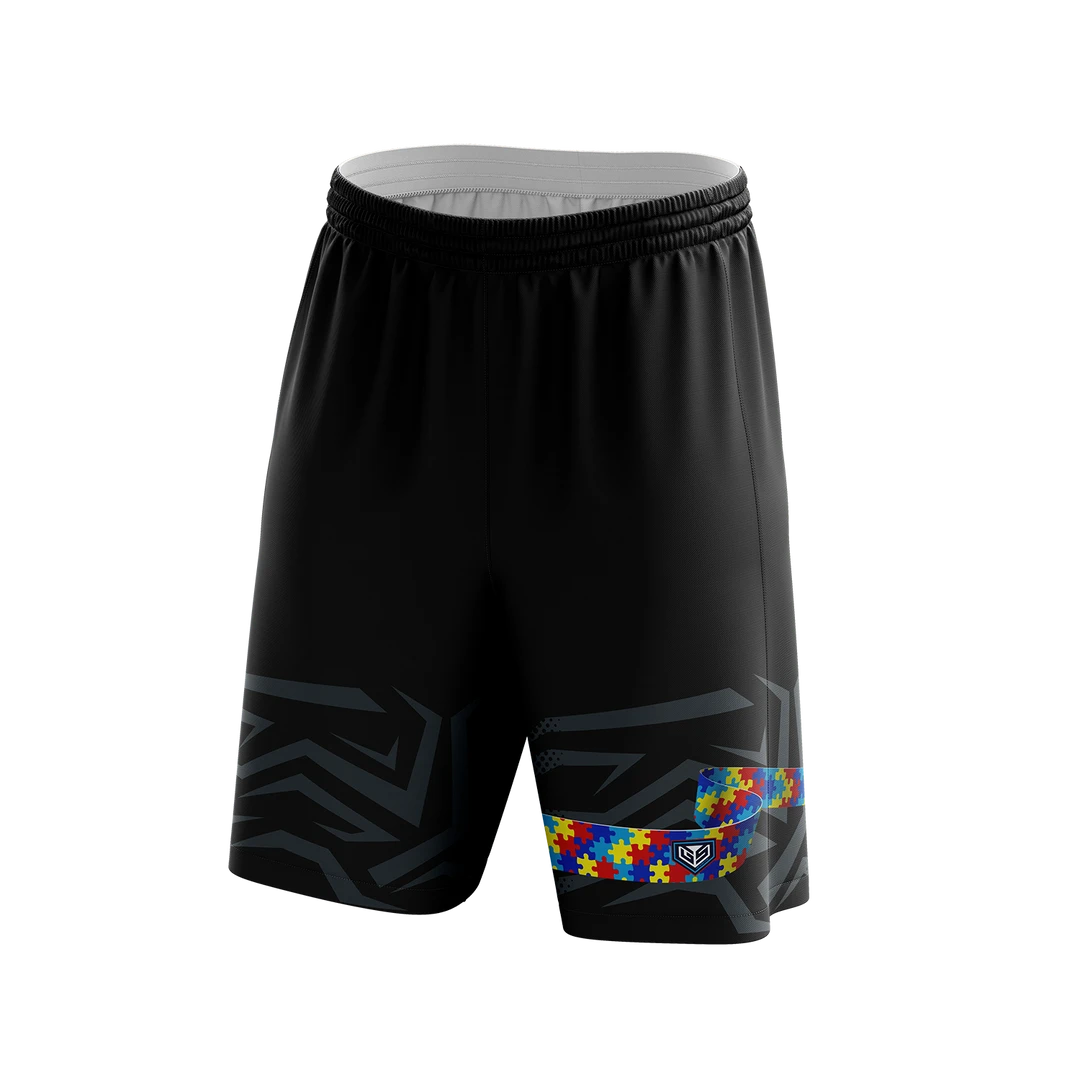 GS Sports APPAREL Autism Awareness Shorts 2 GS Sports APPAREL Autism Awareness Shorts