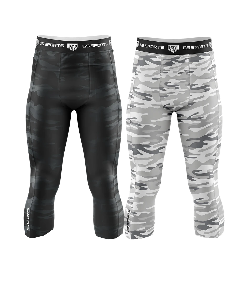 APPAREL GS Sports Men's 3/4 Compression Tights Camo Collection 1 APPAREL GS Sports Men's 3/4 Compression Tights Camo Collection