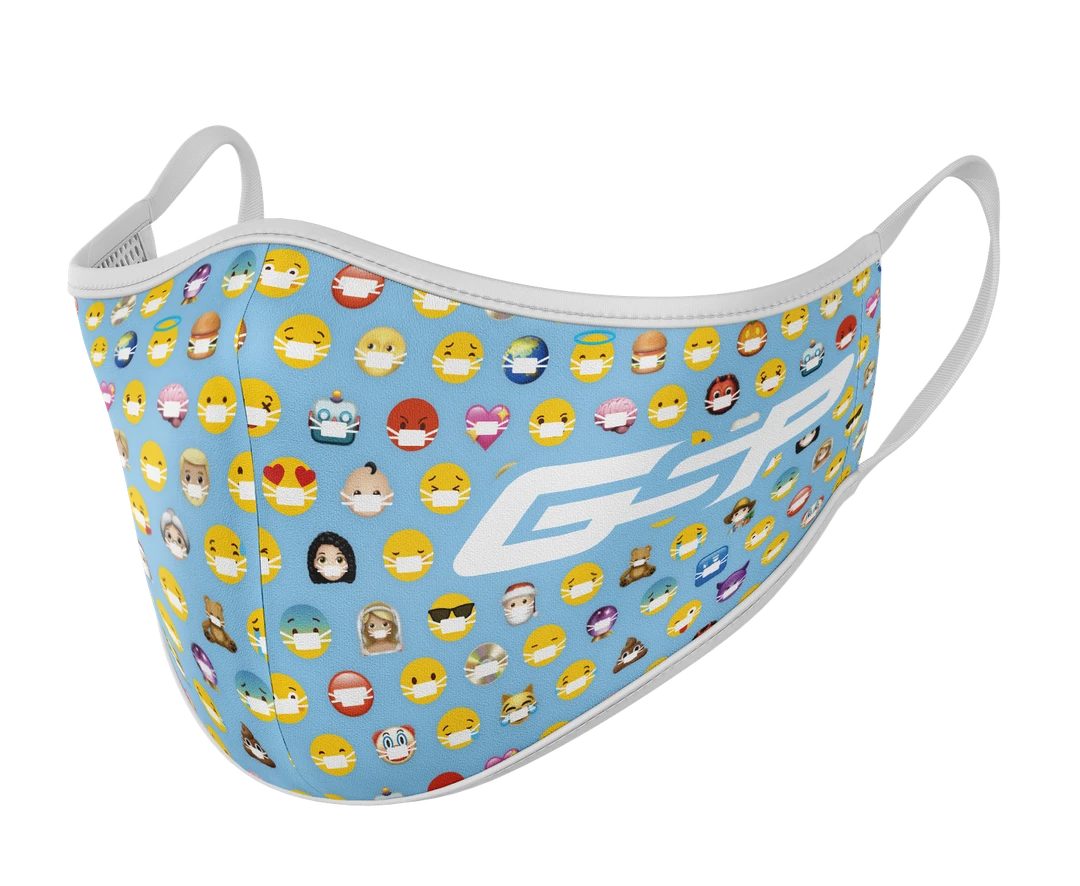 GS Sports MASKS GSP Dual Layer Mask With Filter Pocket - Emoji 1 GS Sports MASKS GSP Dual Layer Mask With Filter Pocket - Emoji