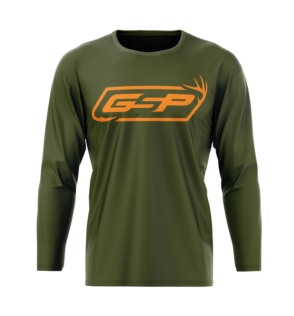 GSP Outdoors Hunting & Fishing Wordmark Long Sleeve Tee Outdoor Lifestyle 2 GSP Outdoors Hunting & Fishing Wordmark Long Sleeve Tee Outdoor Lifestyle