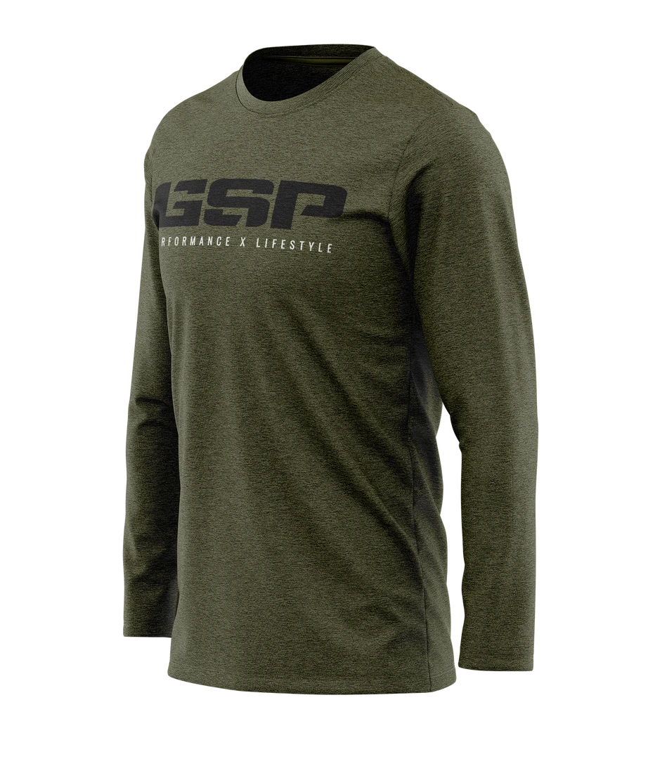 GS Sports APPAREL GSP Performance X Lifestyle Long Sleeve Tee 1 GS Sports APPAREL GSP Performance X Lifestyle Long Sleeve Tee