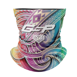 GS Sports Pro Series Neck Gaiter Masks - Polynesian Tribal Rainbow