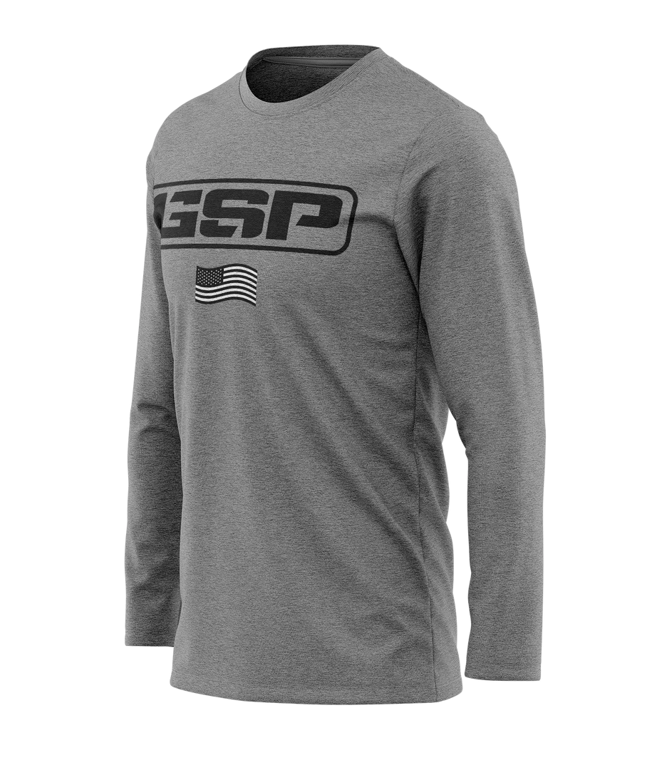 GS Sports GSP Wordmark Long Sleeve Tee 1 GS Sports GSP Wordmark Long Sleeve Tee