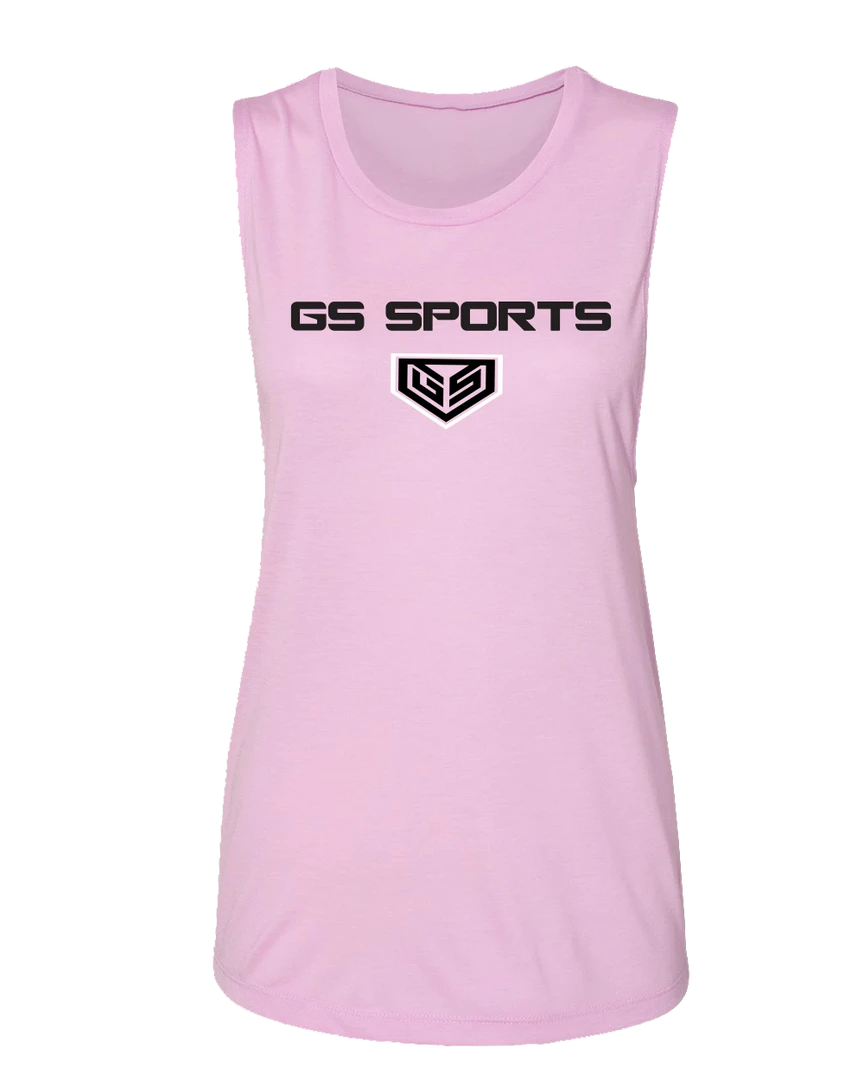 Womens Muscle Tank - GS Sports Wordmark APPAREL 1 Womens Muscle Tank - GS Sports Wordmark APPAREL