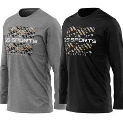 GS Sports Striped Camo Long Sleeve Tee APPAREL