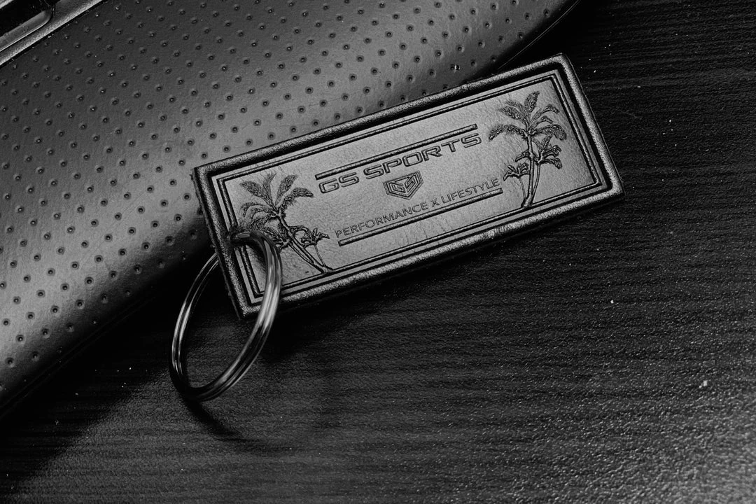 GS Sports Collection GS Sports Palm Trees Leather Keychain 1 GS Sports Collection GS Sports Palm Trees Leather Keychain