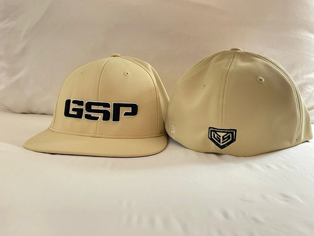 GS Sports GSP PTS20 Flexfit Hat - Vegas Gold With Black Logo 1 GS Sports GSP PTS20 Flexfit Hat - Vegas Gold With Black Logo