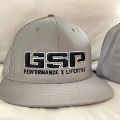 GS Sports HEADWEAR GSP PxL PTS30 Flexfit Hat - Grey With Black Logo