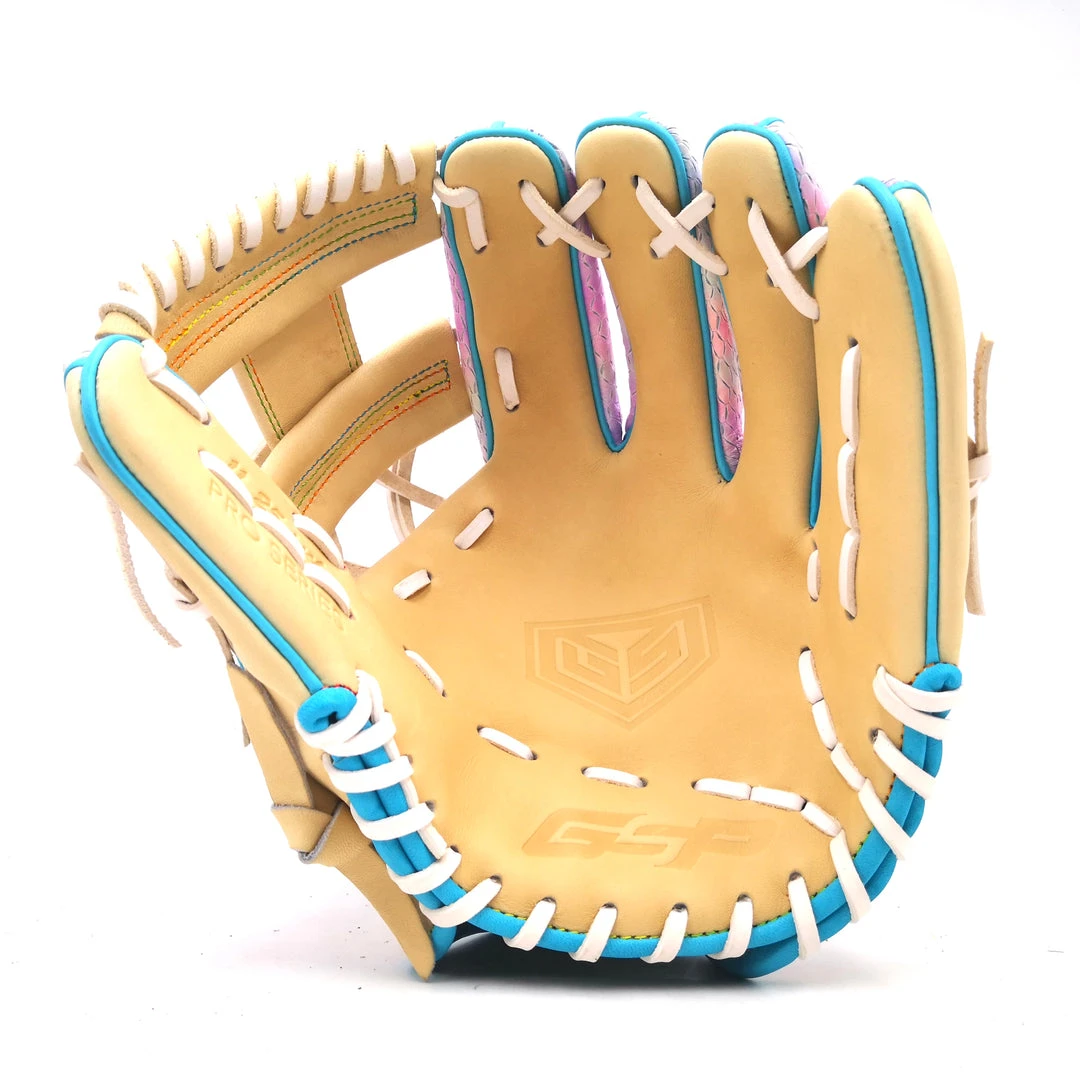 GS Sports Pro Series 11.25" I-Web Baseball Ball Glove - Pastel Tie Dye Snakeskin / Blonde Ball Gloves 2 GS Sports Pro Series 11.25" I-Web Baseball Ball Glove - Pastel Tie Dye Snakeskin / Blonde Ball Gloves