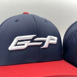 GS Sports GSP 474 Performance Hat - Navy / Red With White Logo