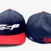 GS Sports GSP 474 Performance Hat - Navy / Red With White Logo