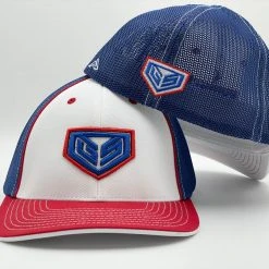 HEADWEAR GS Sports Crest 404M Hat - Red/Royal/White