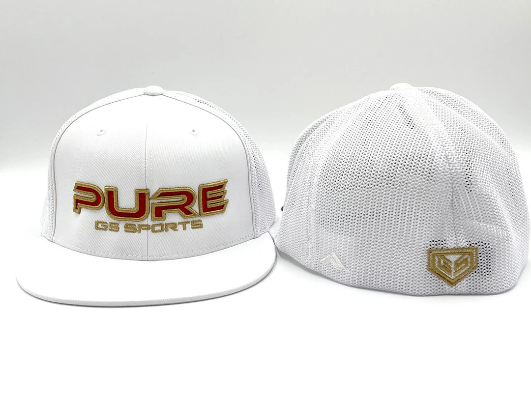 GS Sports Pure RoTK Flatbill Hat - White 1 GS Sports Pure RoTK Flatbill Hat - White
