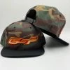 GSP Outdoors Army Camo Flatbill Snapback Hat - Hunter Orange