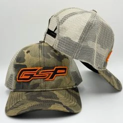 GSP Outdoors Camo Snapback Hat - Hunter Orange