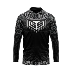 GS Sports Tribal Lightweight Hoodies - Black And White APPAREL