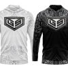 GS Sports Tribal Lightweight Hoodies - Black And White APPAREL