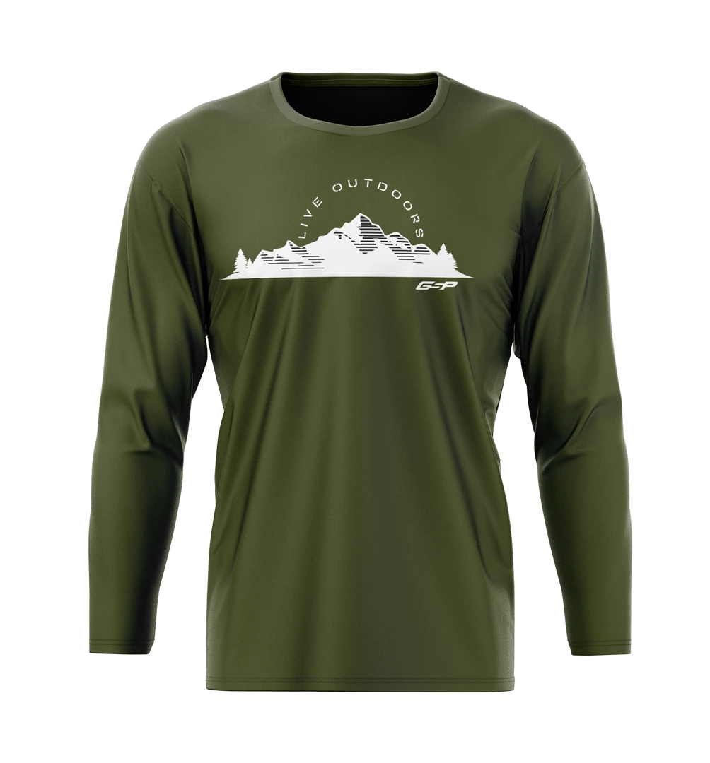 GSP Outdoors Outdoor Lifestyle GSP Live Outdoors Long Sleeve Tee 3 GSP Outdoors Outdoor Lifestyle GSP Live Outdoors Long Sleeve Tee