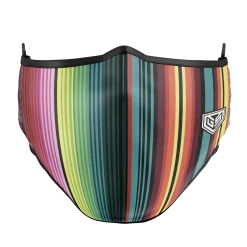 GS Sports GSP Dual Layer With Filter Pocket Mask (Overhead Dual Straps) - Stripes MASKS