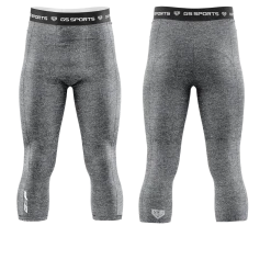 APPAREL GS Sports Men's 3/4 Compression Tights