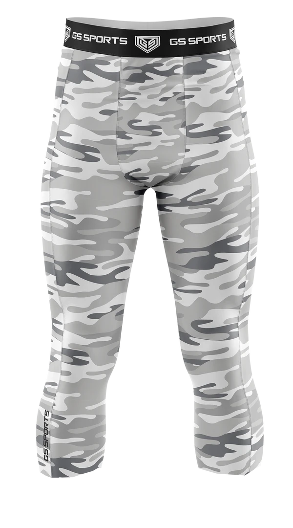 APPAREL GS Sports Men's 3/4 Compression Tights Camo Collection 2 APPAREL GS Sports Men's 3/4 Compression Tights Camo Collection