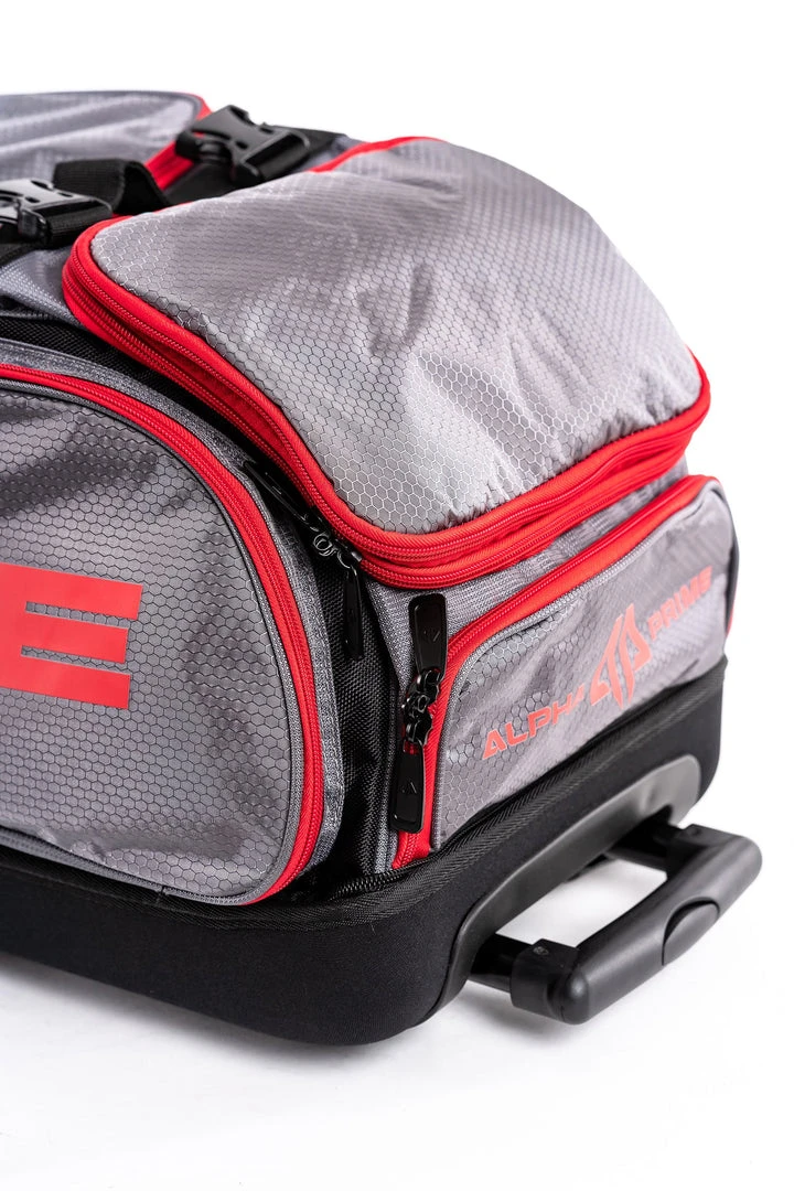 Alpha Prime Roller Bag - Grey/Red Wheeled Roller Bags 7 Alpha Prime Roller Bag - Grey/Red Wheeled Roller Bags