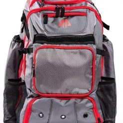 Backpacks Alpha Prime Series II Roller Bat Backpack - Grey / Red
