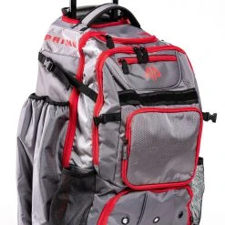 Backpacks Alpha Prime Series II Roller Bat Backpack - Grey / Red