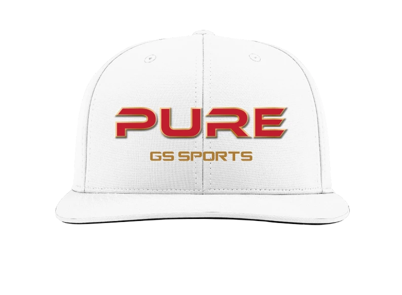 GS Sports Pure RoTK Flatbill Hat - White 3 GS Sports Pure RoTK Flatbill Hat - White