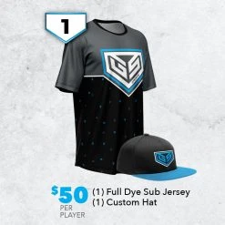 GS Sports CUSTOM UNIFORM Custom Team Uniform Package 1 - $50 Per Player