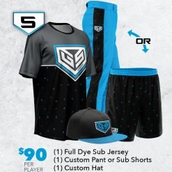GS Sports Custom Team Uniform Package 5 - $90 Per Player