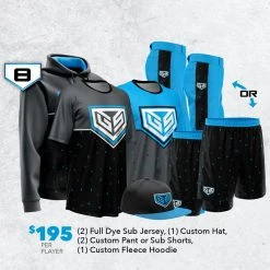 GS Sports CUSTOM UNIFORM Custom Team Uniform Package 8 - $195 Per Player