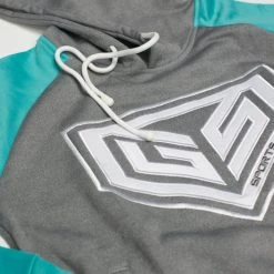 APPAREL GS Sports Pro Series Tackle Twill Fleece Hoodie - Heather / Teal