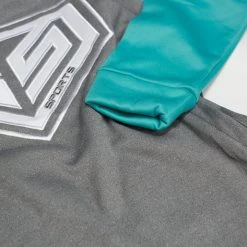 APPAREL GS Sports Pro Series Tackle Twill Fleece Hoodie - Heather / Teal 8 APPAREL GS Sports Pro Series Tackle Twill Fleece Hoodie - Heather / Teal