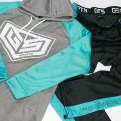 GS Sports Pro Series V3 Fleece Pants - Black / Teal